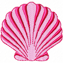 Seashell Embroidery Design 11 Seashell Embroidery Design 11